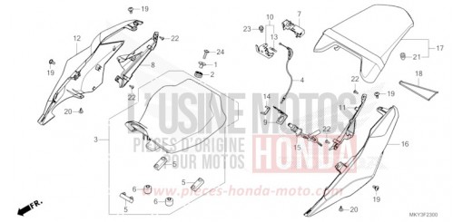 SEAT/REAR COWL CB650RAN de 2022